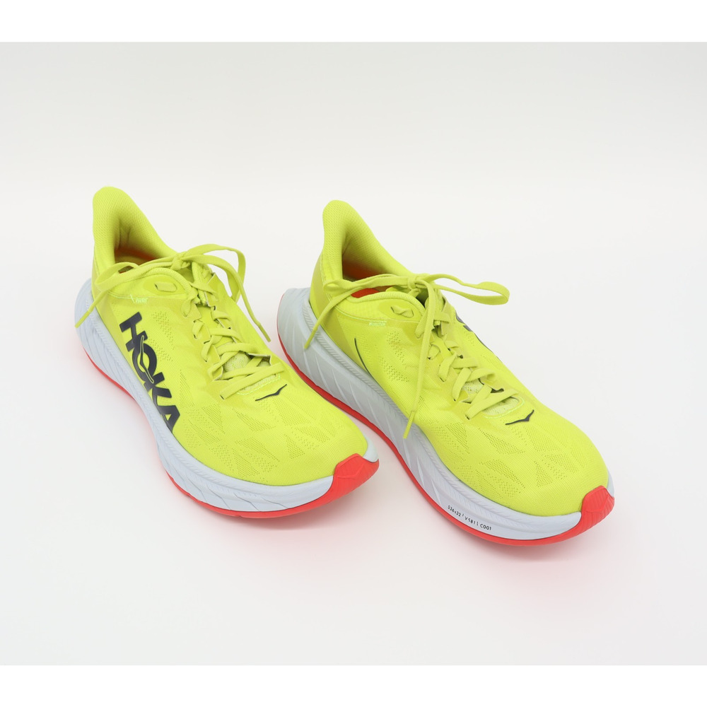 Hoka One One Women's Carbon X2 Lightweight Lace Up Yellow Multi Sz 11B